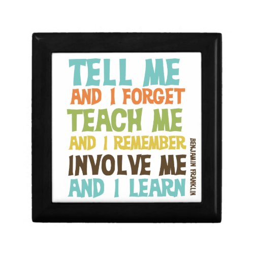 Involve Me Inspirational Quote Keepsake Box