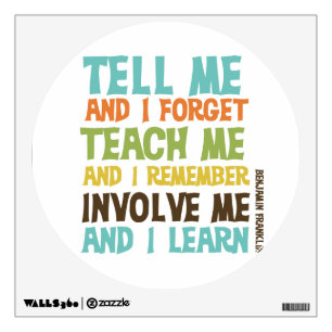 Involve Me Inspirational Quote Wall Decal