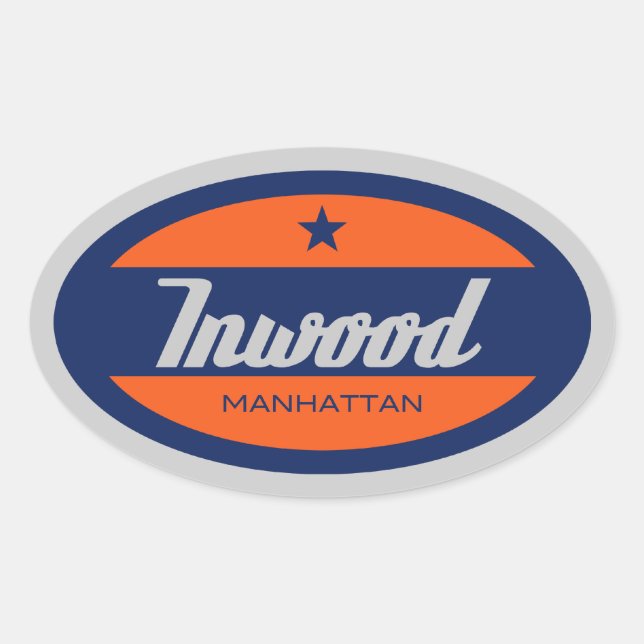 Inwood Oval Sticker (Front)
