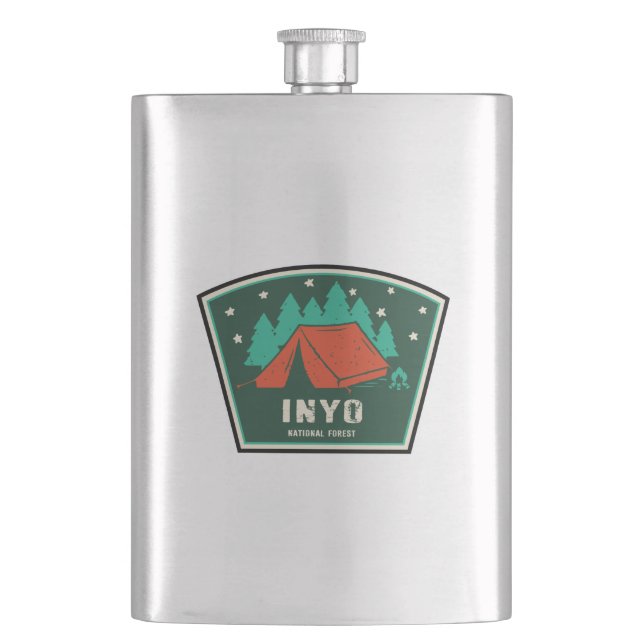 Inyo National Forest Camping Flask (Front)