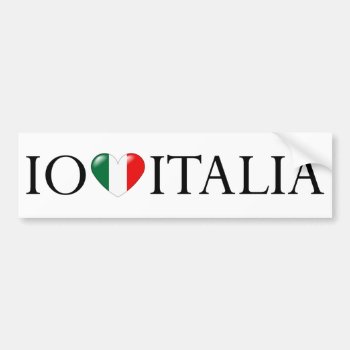 "io Amo Italia" Sticker by madelaide at Zazzle