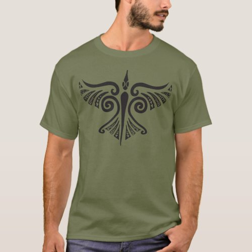 Iō Hawk Mens Army Green T_Shirt