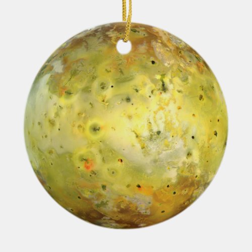 Io Moon of Jupiter Ceramic Ornament