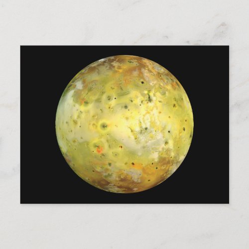 Io Moon of Jupiter Postcard