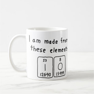 Io periodic table name mug