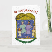 Io Saturnalia! Festive Greetings card