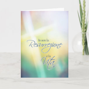 Io son la resurrezione, Italian religious Easter Holiday Card