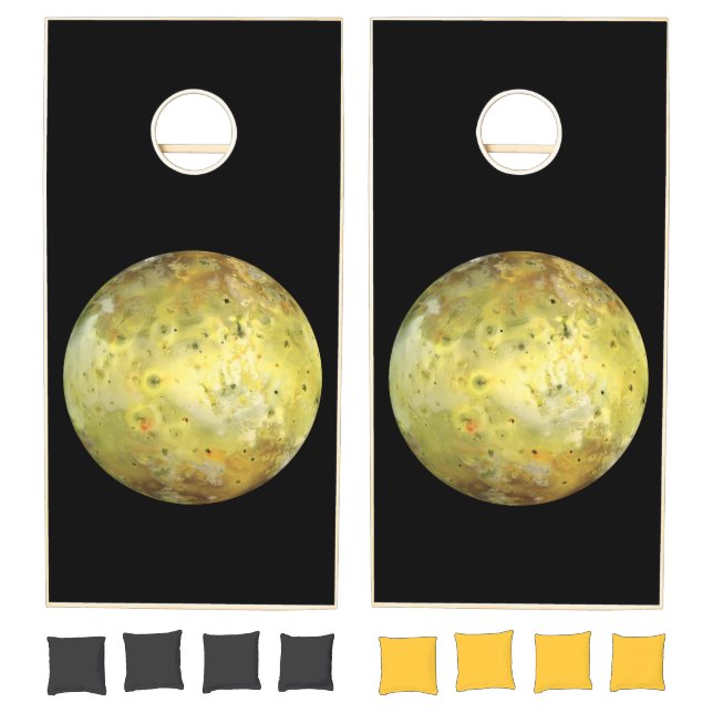 Io Volcanic  Moon of Jupiter Cornhole Set (Set)