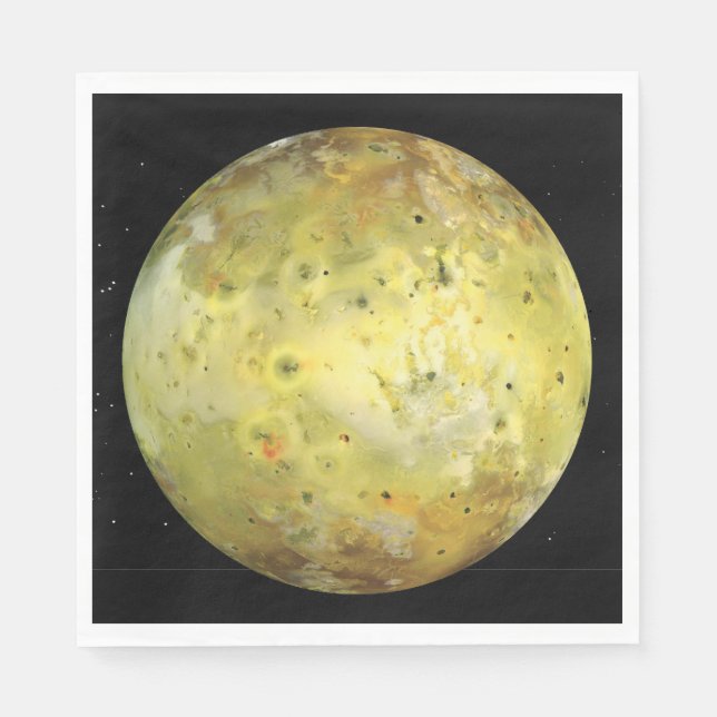 Io Volcanic  Moon of Jupiter Napkins (Front)