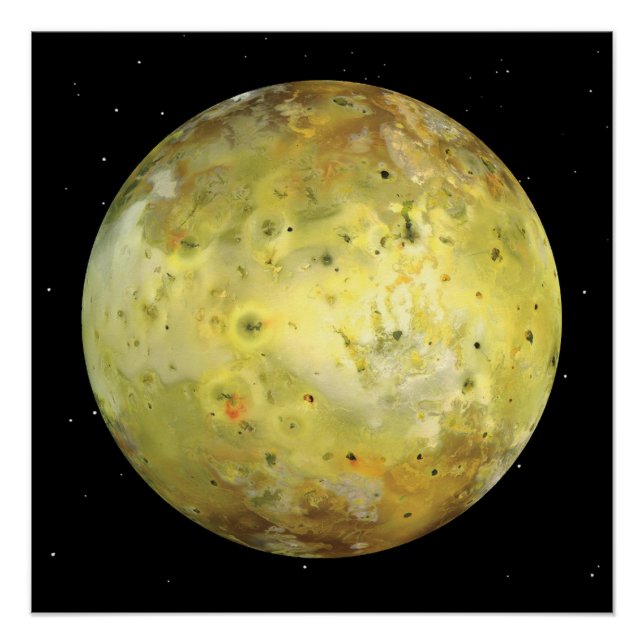 Io Volcanic  Moon of Jupiter Poster (Front)