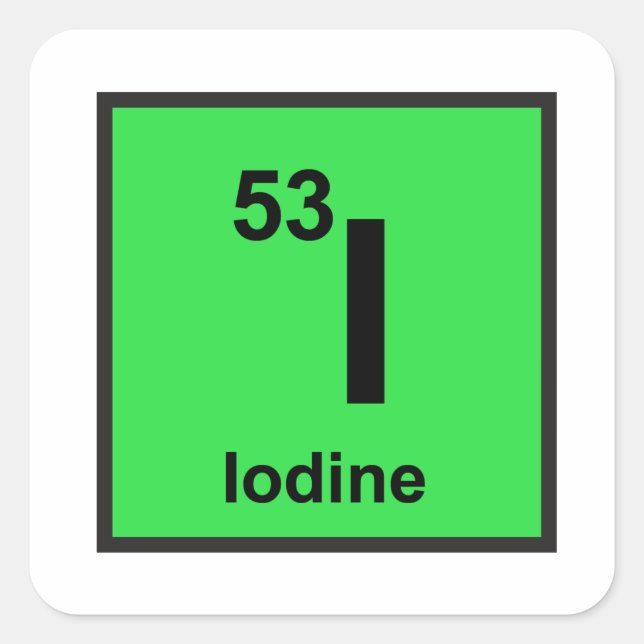 Iodine Sticker (Front)