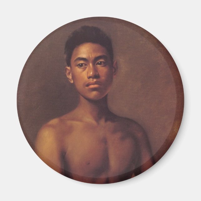 'Iokepa, Hawaiian Fisher Boy' - Magnet (Front)