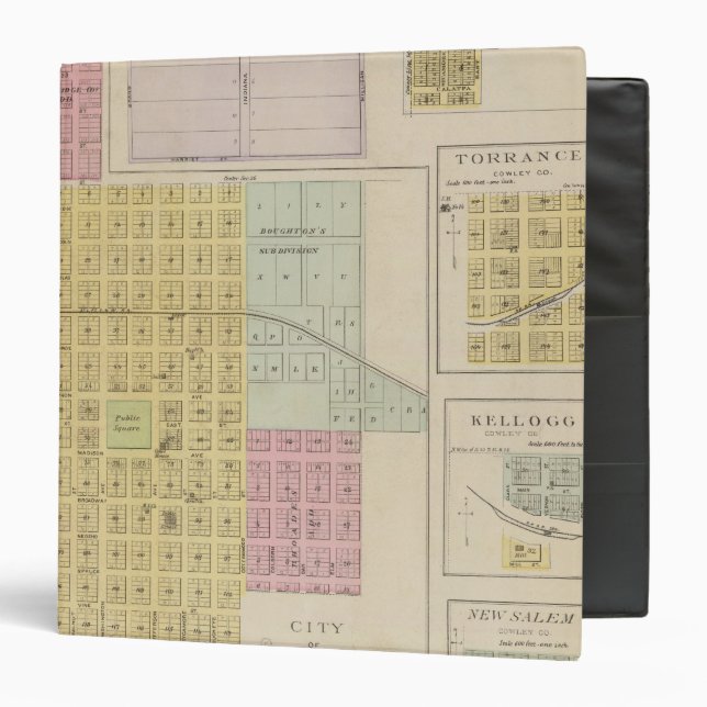 Iola, Torrance, and Kellogg, Kansas Binder (Front/Inside)