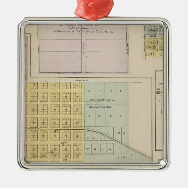 Iola, Torrance, and Kellogg, Kansas Metal Ornament (Front)