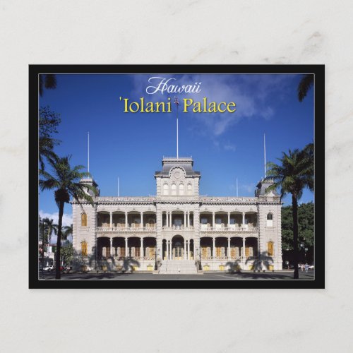 Iolani Palace in Honolulu Hawaii Postcard