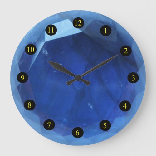 Iolite Faceted Cab Large Clock