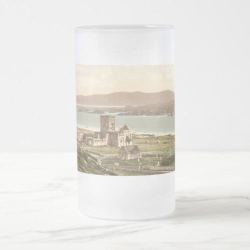 Iona Abbey Argyll and Bute Scotland Frosted Glass Beer Mug