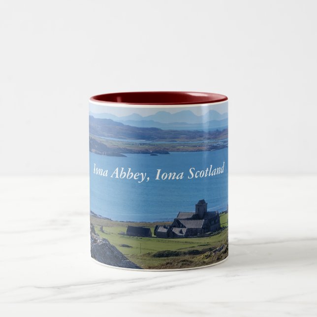 Iona Abbey, Iona Two-Tone Coffee Mug (Center)