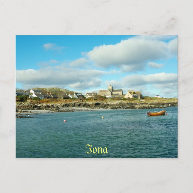 Iona Abbey Scotland Postcard (Front)