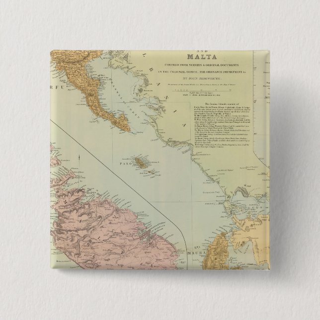 Ionian Islands, Malta Button (Front)