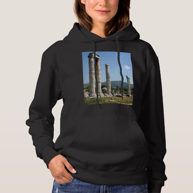 Ionic Columns Of The Temple Of Aphrodite Aphrodisi Hoodie (Front)