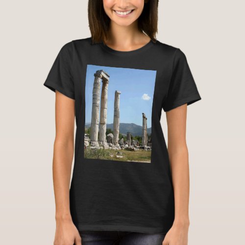 Ionic Columns Of The Temple Of Aphrodite Aphrodisi T_Shirt
