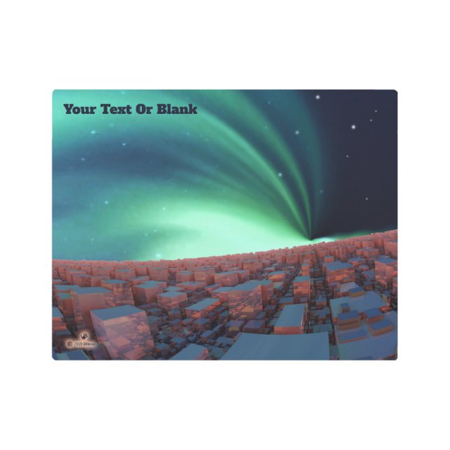 Ionized Oxygen Metal Print (Front)