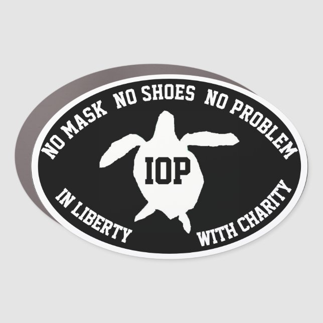 IOP Turtles Car Magnet (Front)