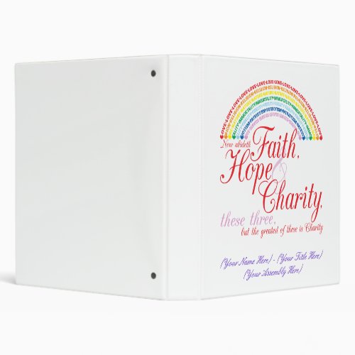 IORG Faith Hope  Charity Binder