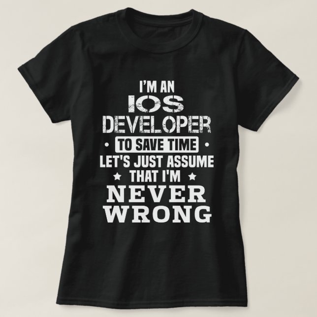 IOS Developer T-Shirt (Design Front)