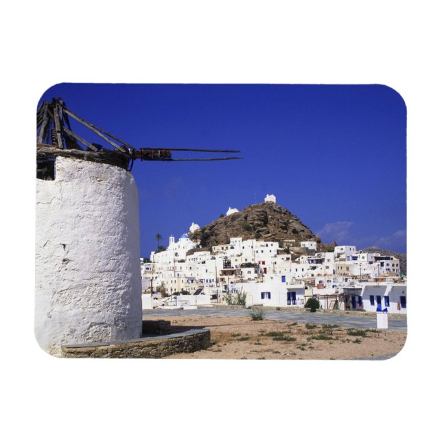 Ios, Greece. The beautful and crisp, white and Magnet (Horizontal)