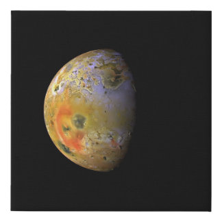 Io's Pele Hemisphere Faux Canvas Print