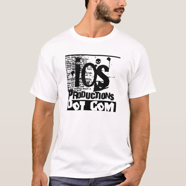 ios productions logo double stitch T-Shirt (Front)