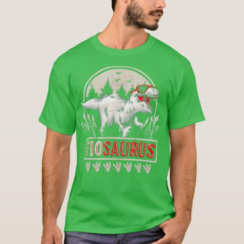 iosaurus  Rex Dinosaur io Saurus With Sunglasses  T_Shirt