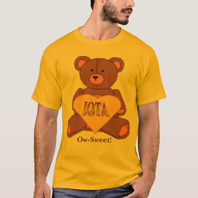 Iota Sweetheart Bear Logo, Ow-Sweet! T-Shirt (Front)