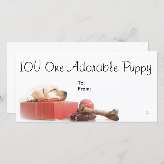 IOU One Adorable Puppy (Front/Back)