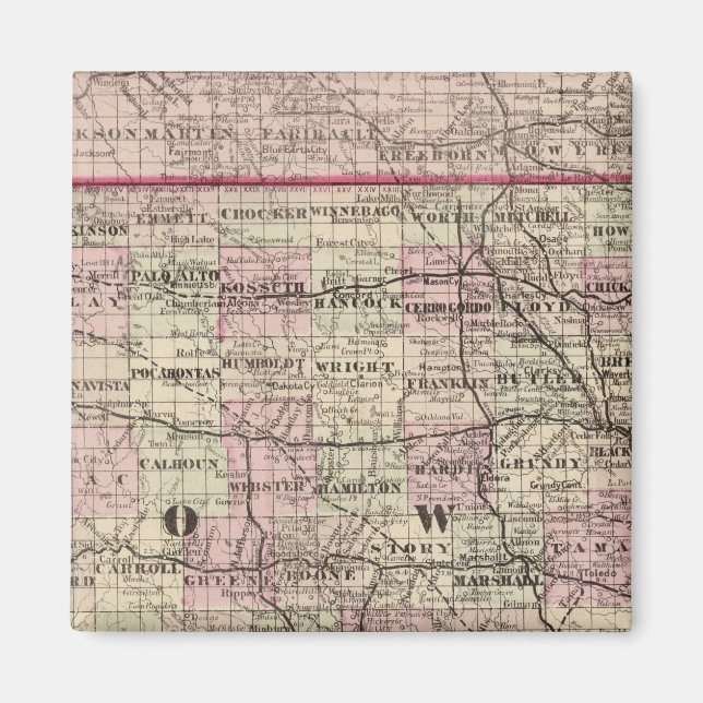 Iowa 4 magnet (Front)