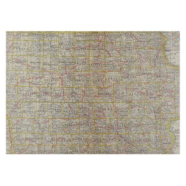 Iowa 6 cutting board (Front)