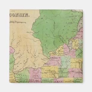 Iowa And Wisconsin Magnet