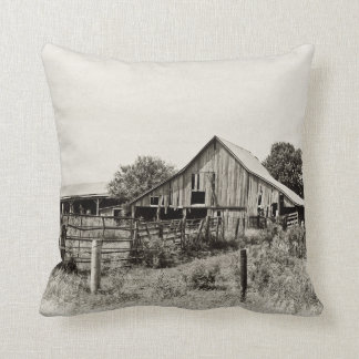 Iowa Barn Throw Pillow
