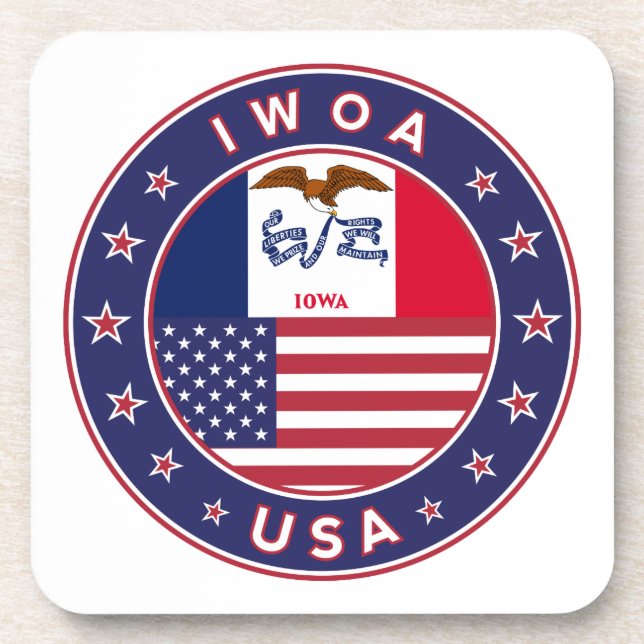 Iowa Beverage Coaster (Front)