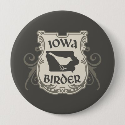Iowa Birder Pinback Button