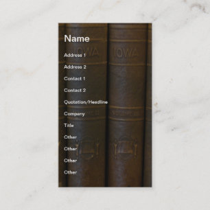 Iowa Books Business Card