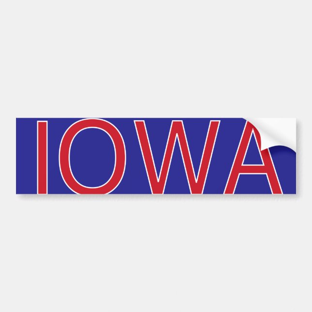 Iowa Bumper Sticker (Front)