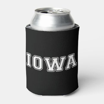 Iowa Can Cooler by KellyMagovern at Zazzle