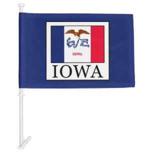 Iowa Car Flag