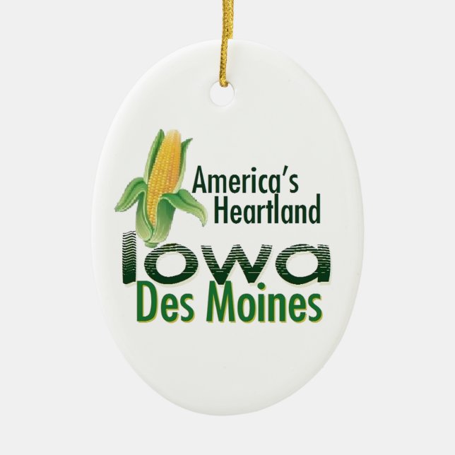 IOWA CERAMIC ORNAMENT (Front)