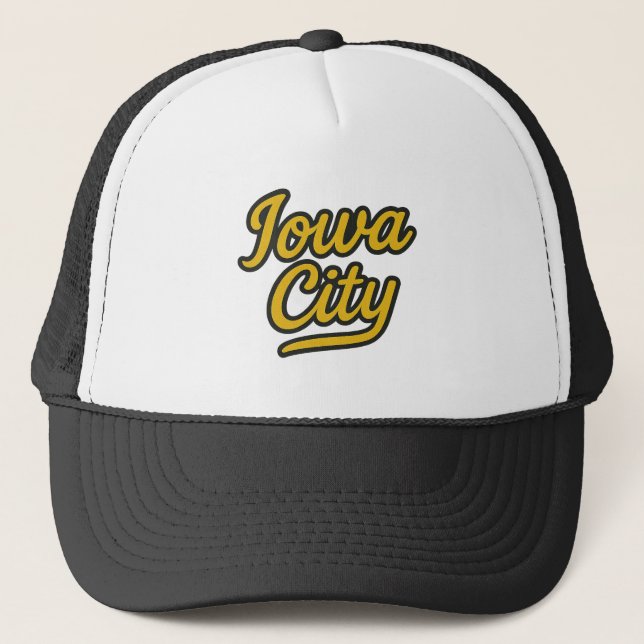 Iowa City Script | Retro Trucker Hat (Front)