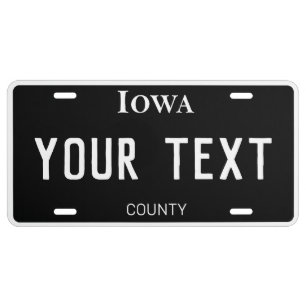 Iowa Custom License Plate