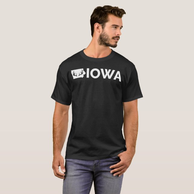 Iowa Deer Hunting T-Shirt (Front Full)